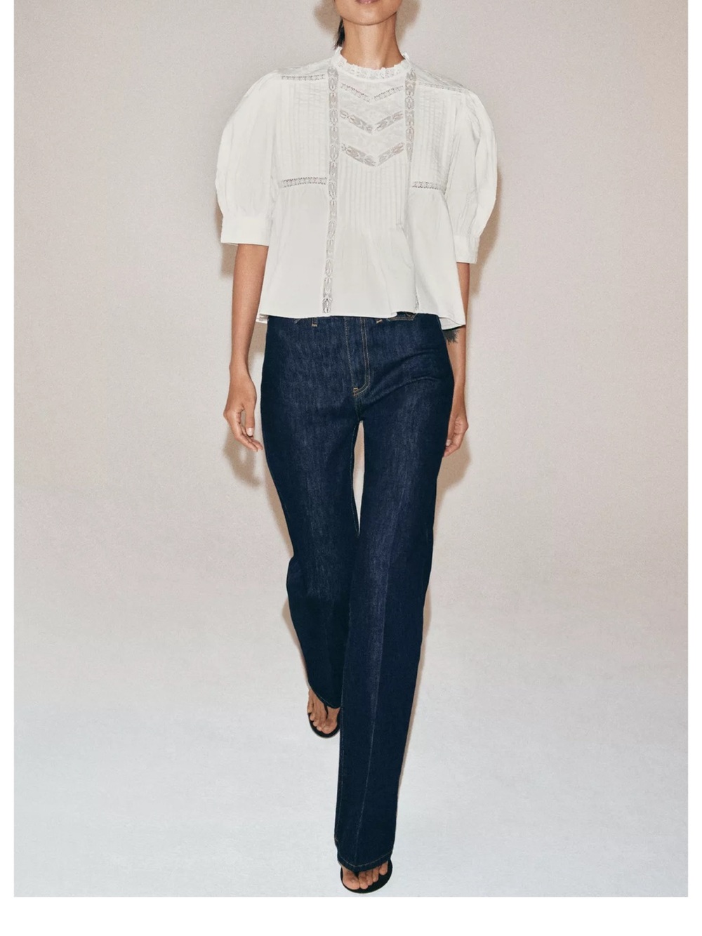 Zara embroidered top NWOT